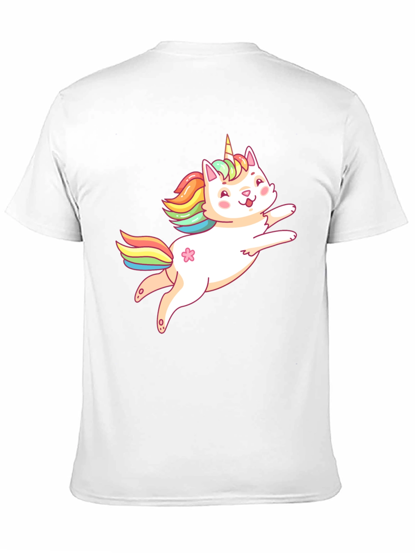Black Unicorn Cat Graphic T-Shirt - Fun Cute Tee view 11