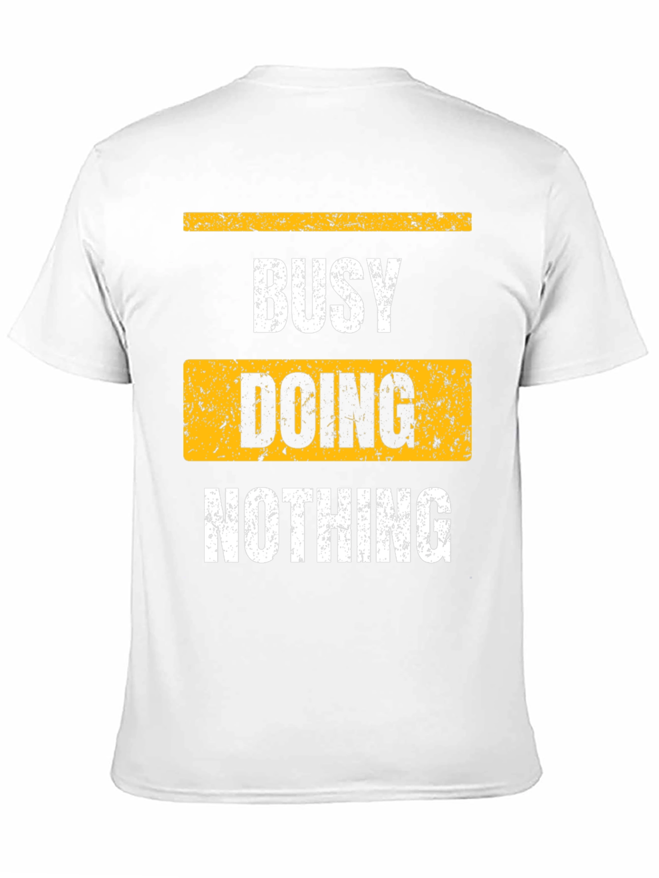 Black Busy Doing Nothing Black Graphic T-Shirt view 11