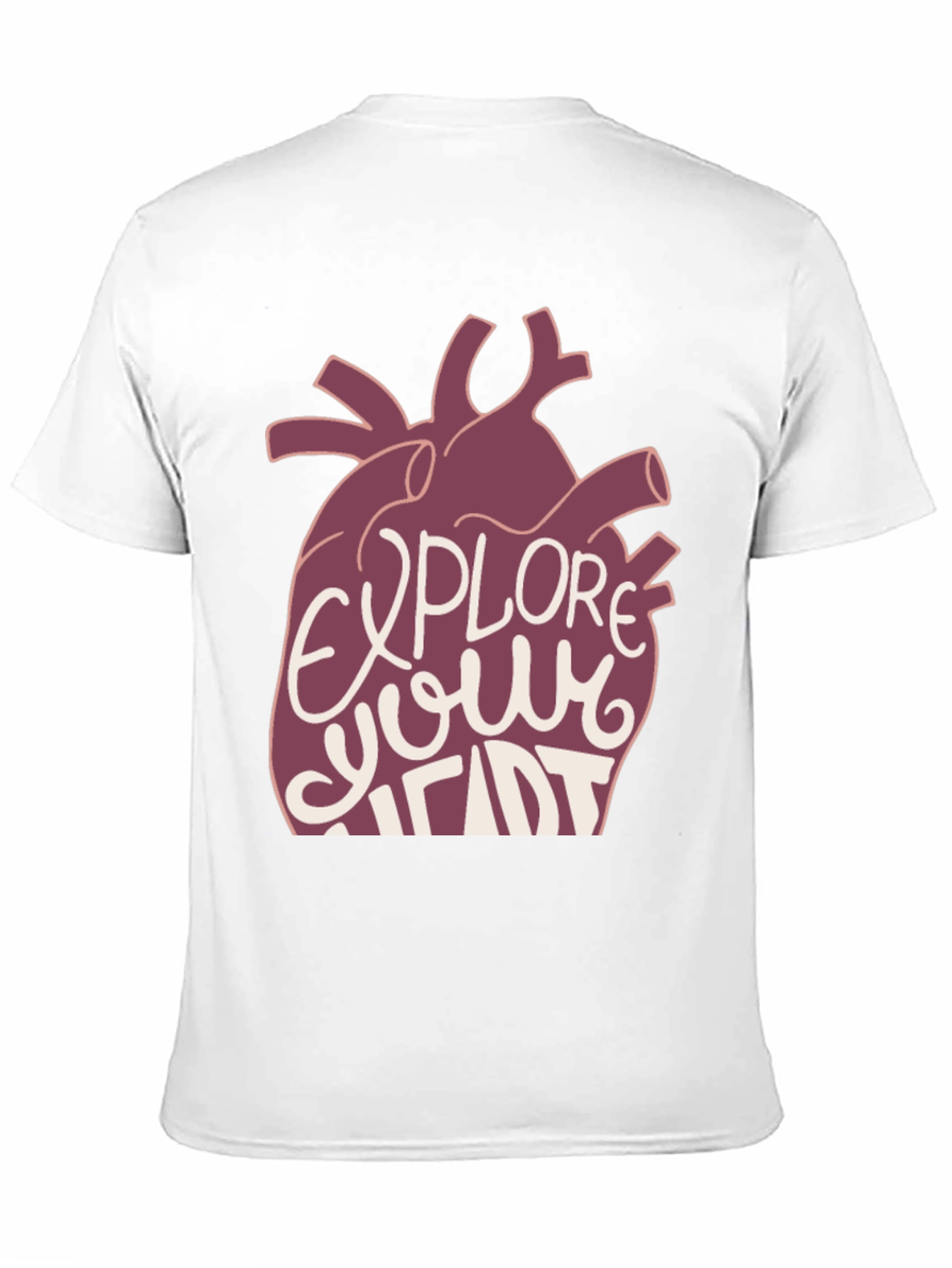 Black Explore Your Heart Graphic Tee - Black view 11