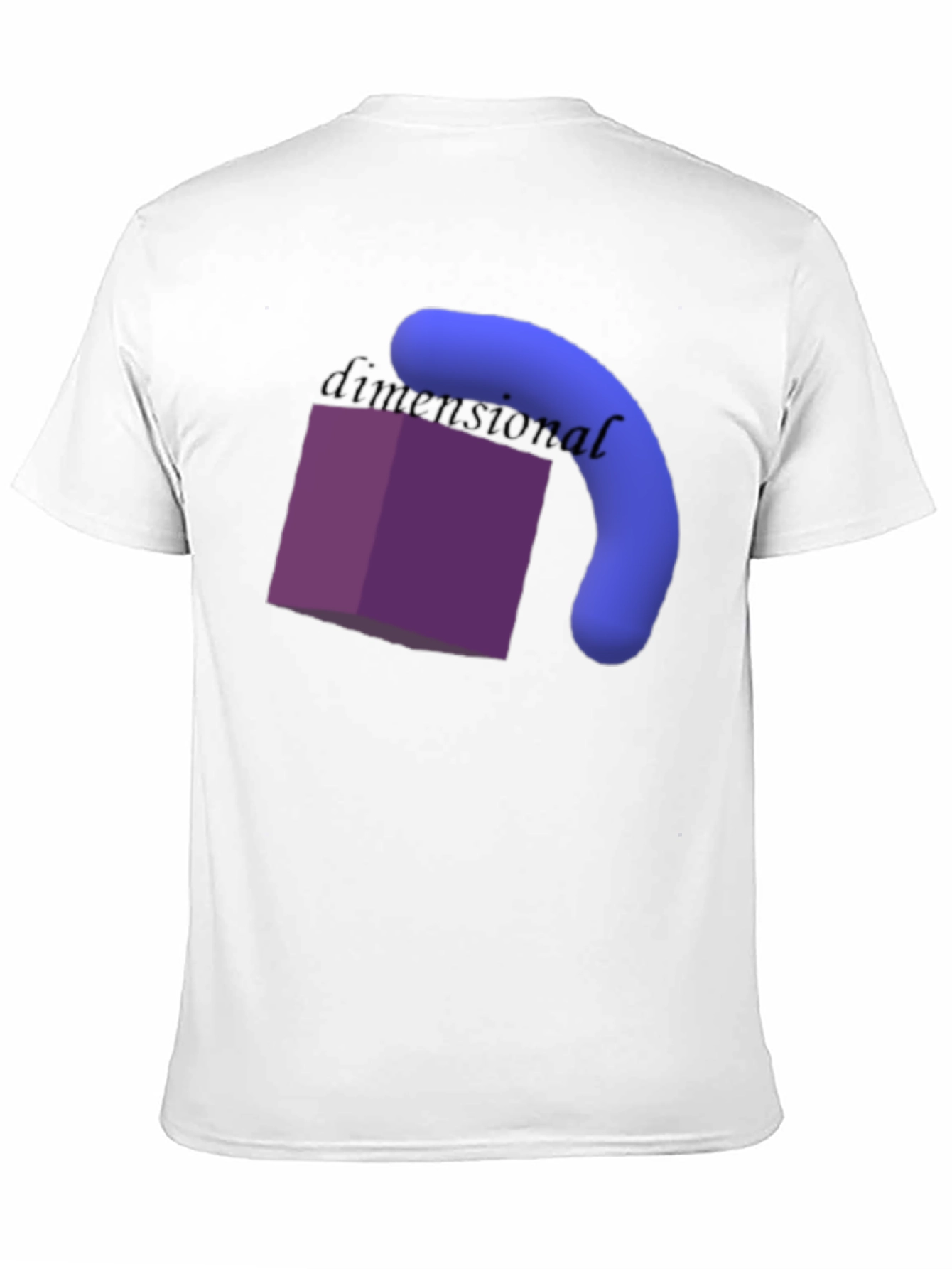 Black Dimensional T-Shirt - Unique Graphic Tee for Casual Wear view 11