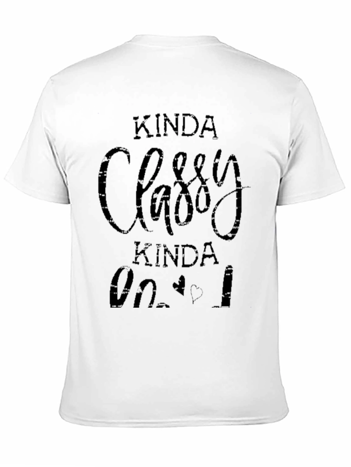 Black Kinda Classy Kinda Hood Black T-Shirt view 11