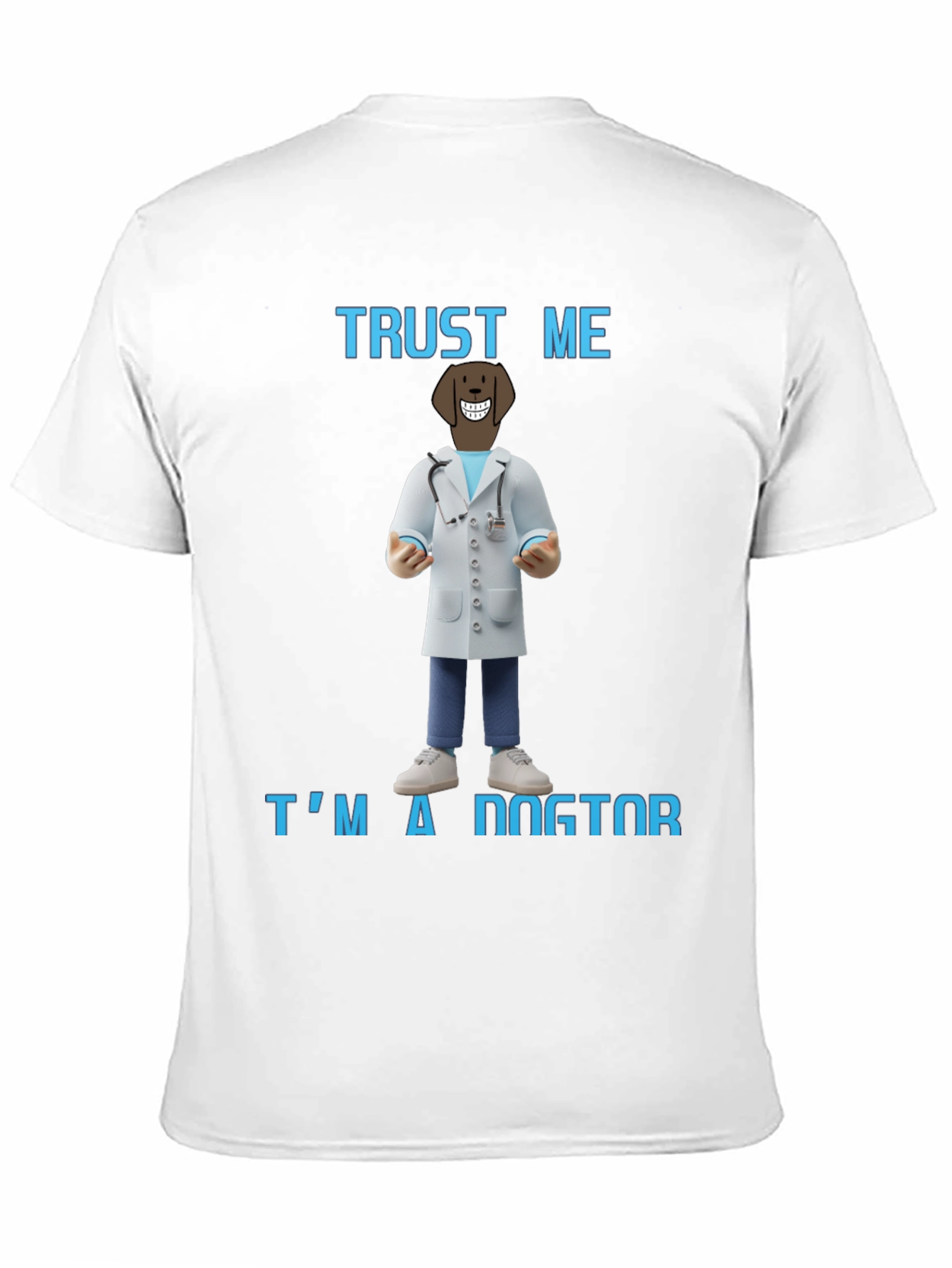 Black Trust Me I'm A Dogtor T-Shirt view 11