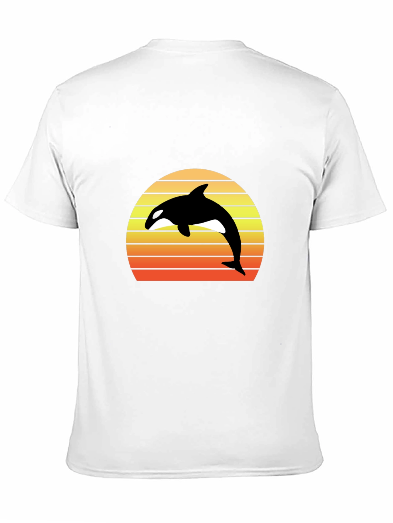 Black Orca Sunset Graphic Tee - Retro Style view 11