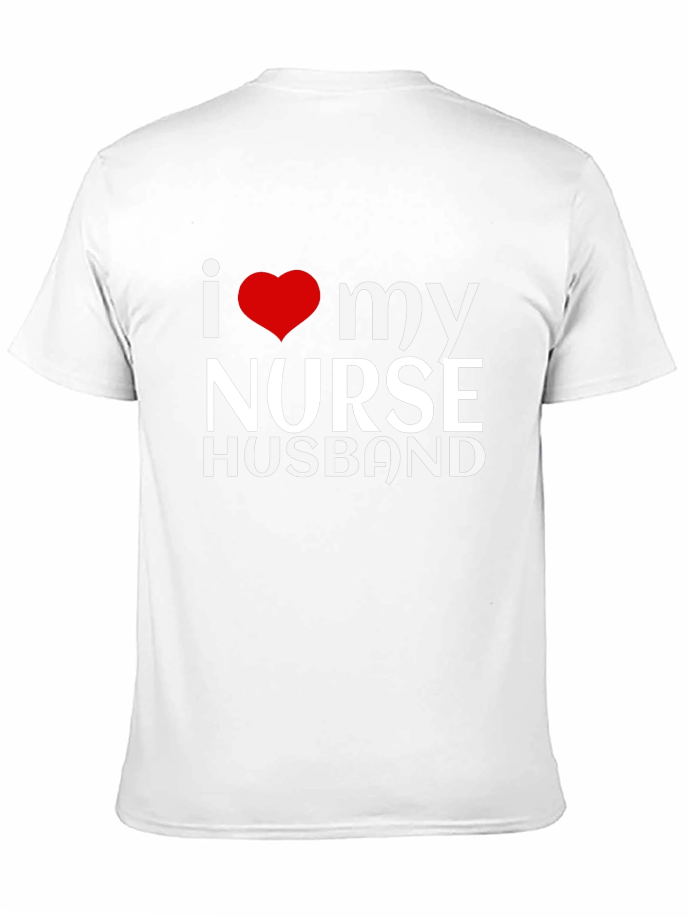 Black I Love My Nurse Husband Black Graphic Tee view 11