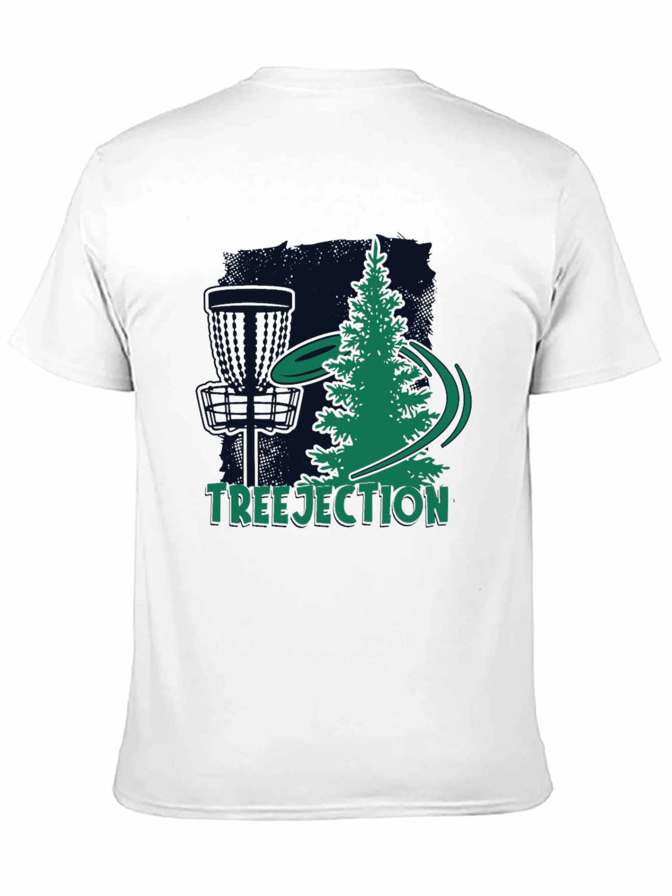 Black Treejection Disc Golf T-Shirt view 11