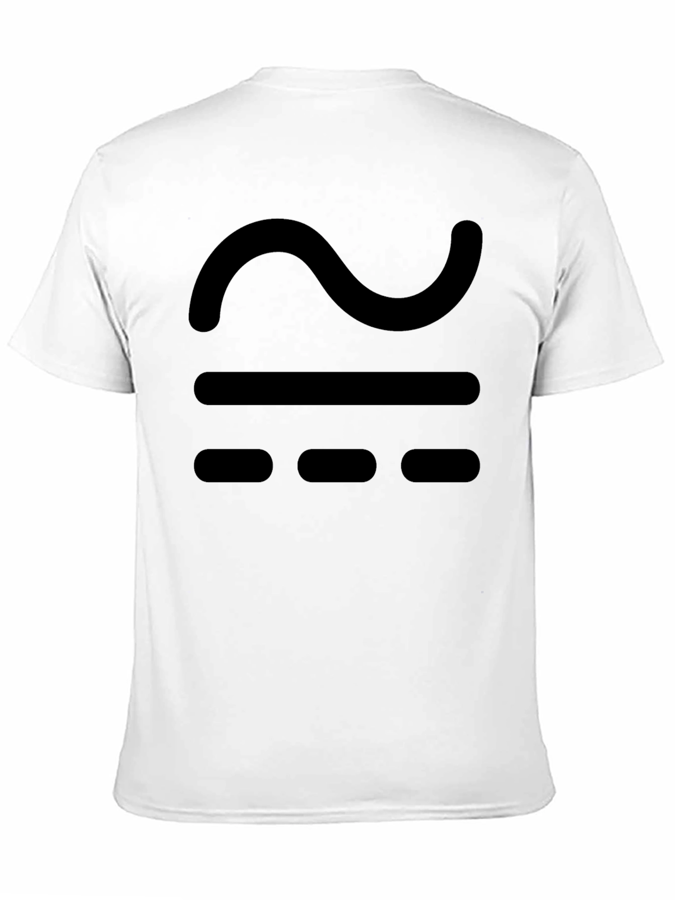 Black Black T-Shirt with Approximate Symbol view 11