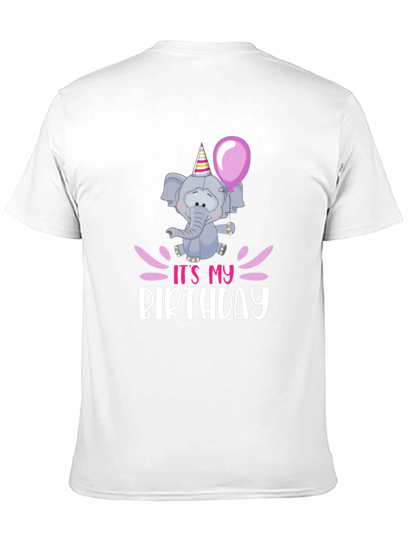 Black Birthday Elephant T-Shirt view 11