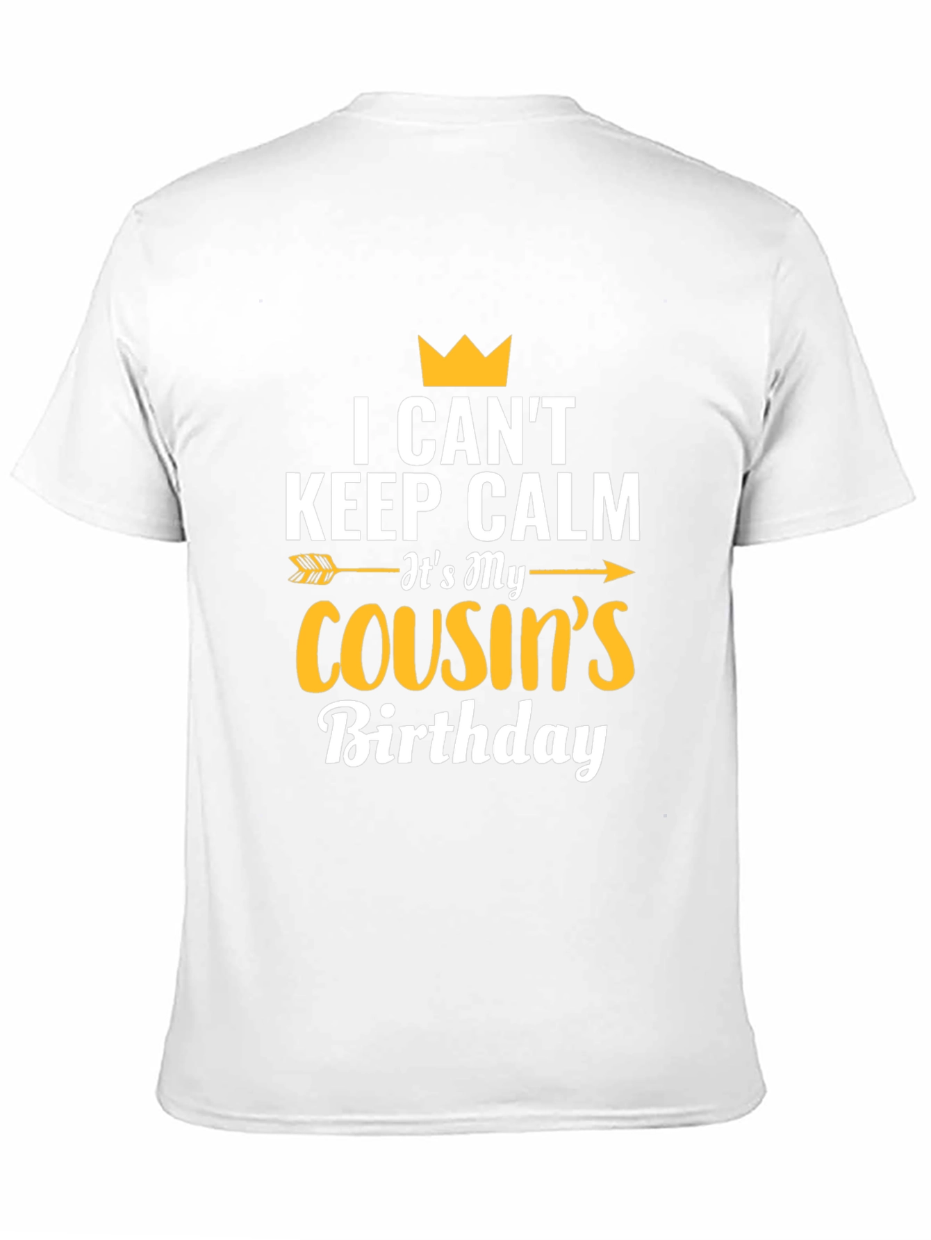 Black Cousin Birthday T-Shirt - I Can't Keep Calm view 11