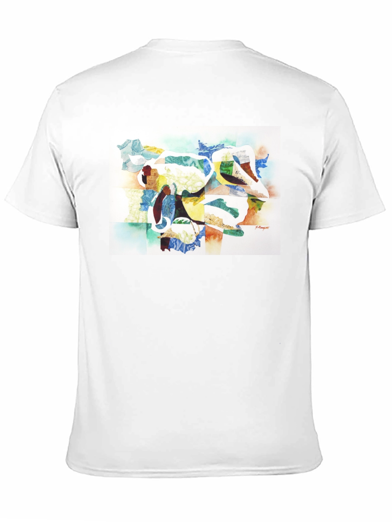 Black Abstract Art Graphic Tee - Modern Casual Wear view 11