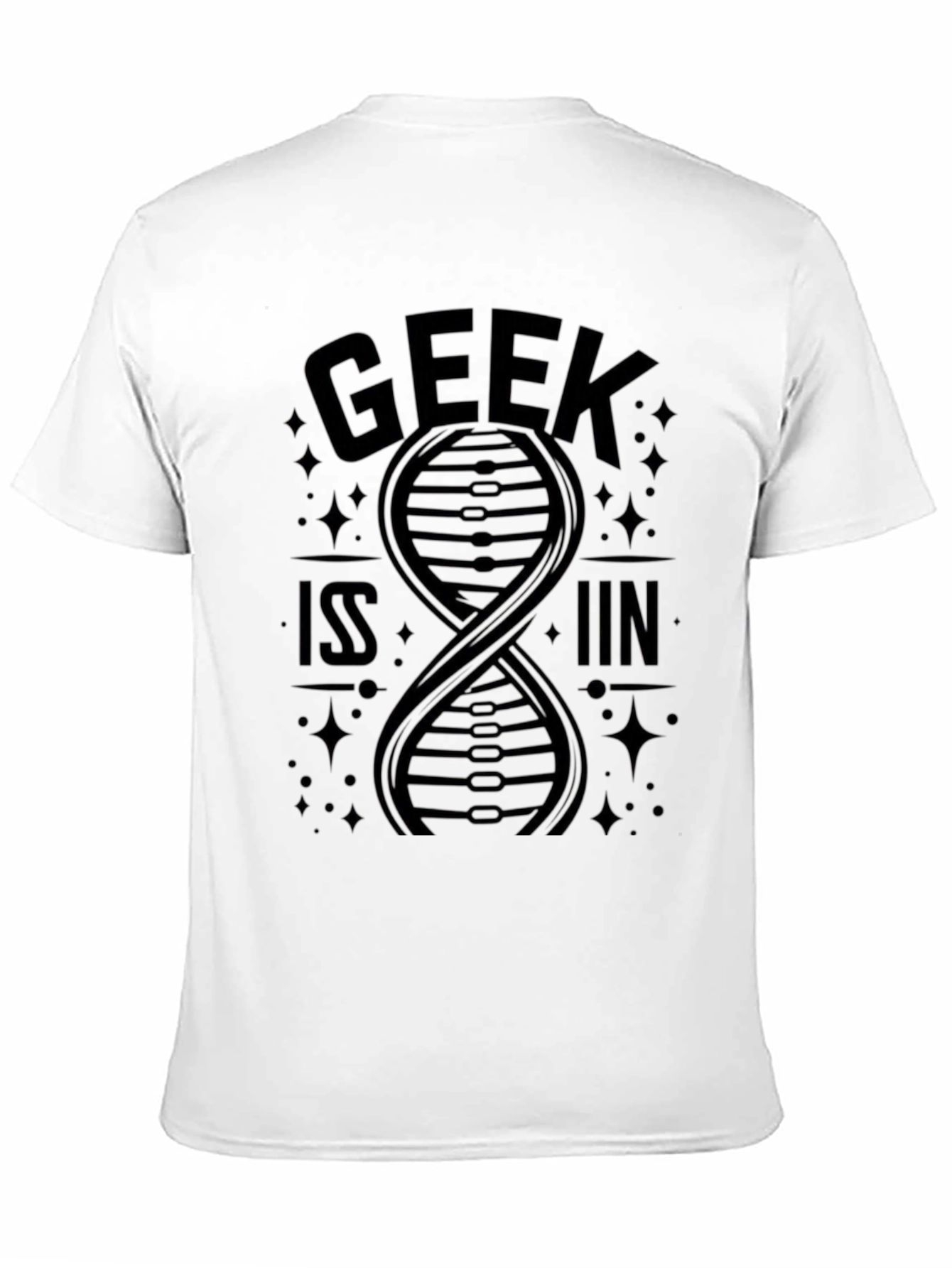 Black Geek DNA T-Shirt - Science Nerd Apparel view 11