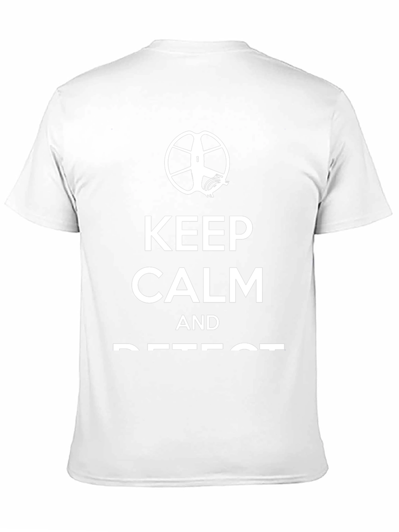 Black Keep Calm and Detect T-Shirt view 11