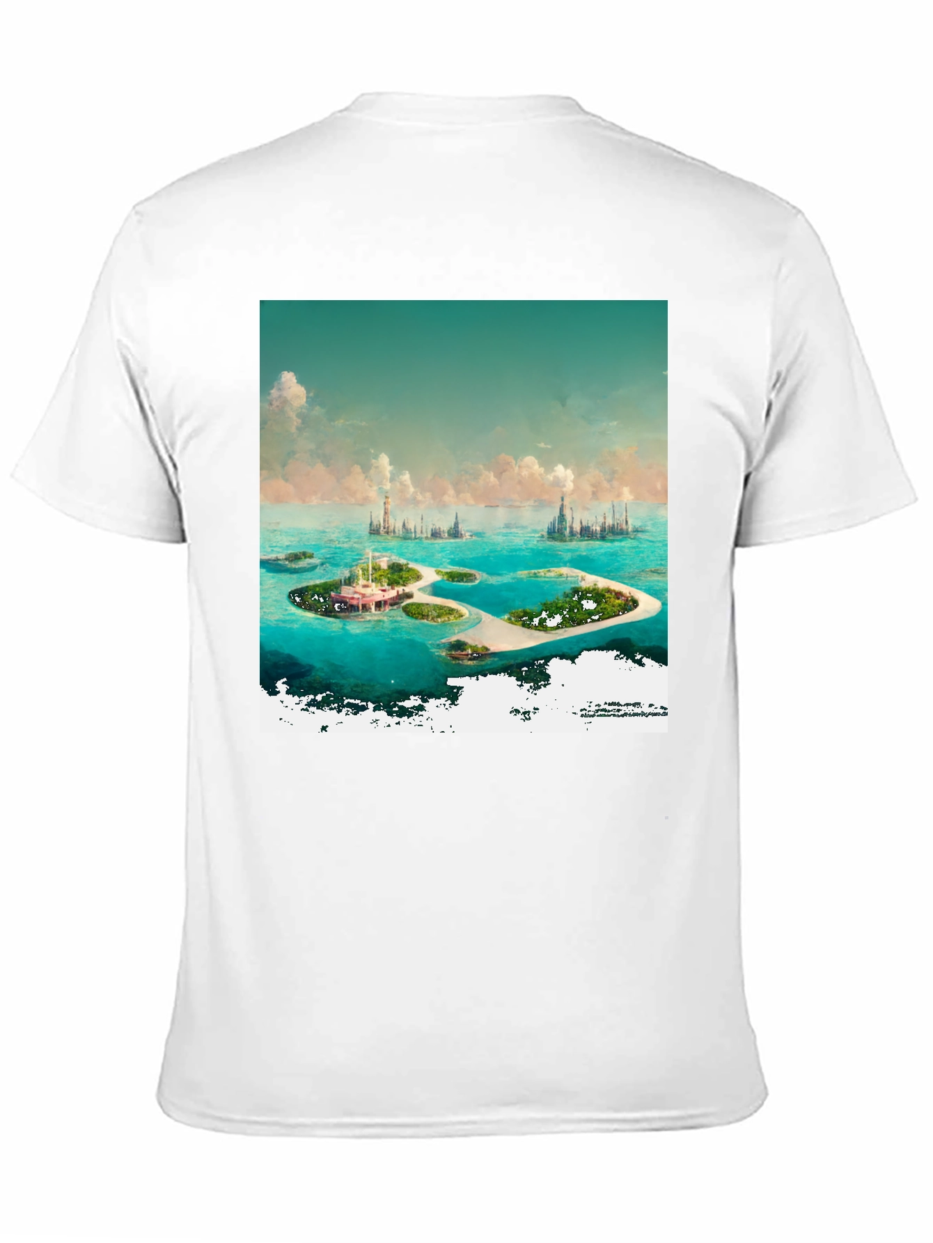 Black Island Paradise Graphic Tee - Coastal Dream view 11