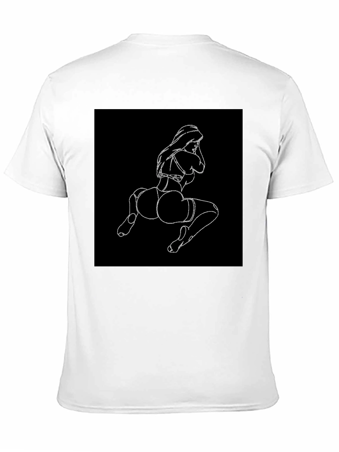 Black Black T-Shirt with Graphic Print view 11