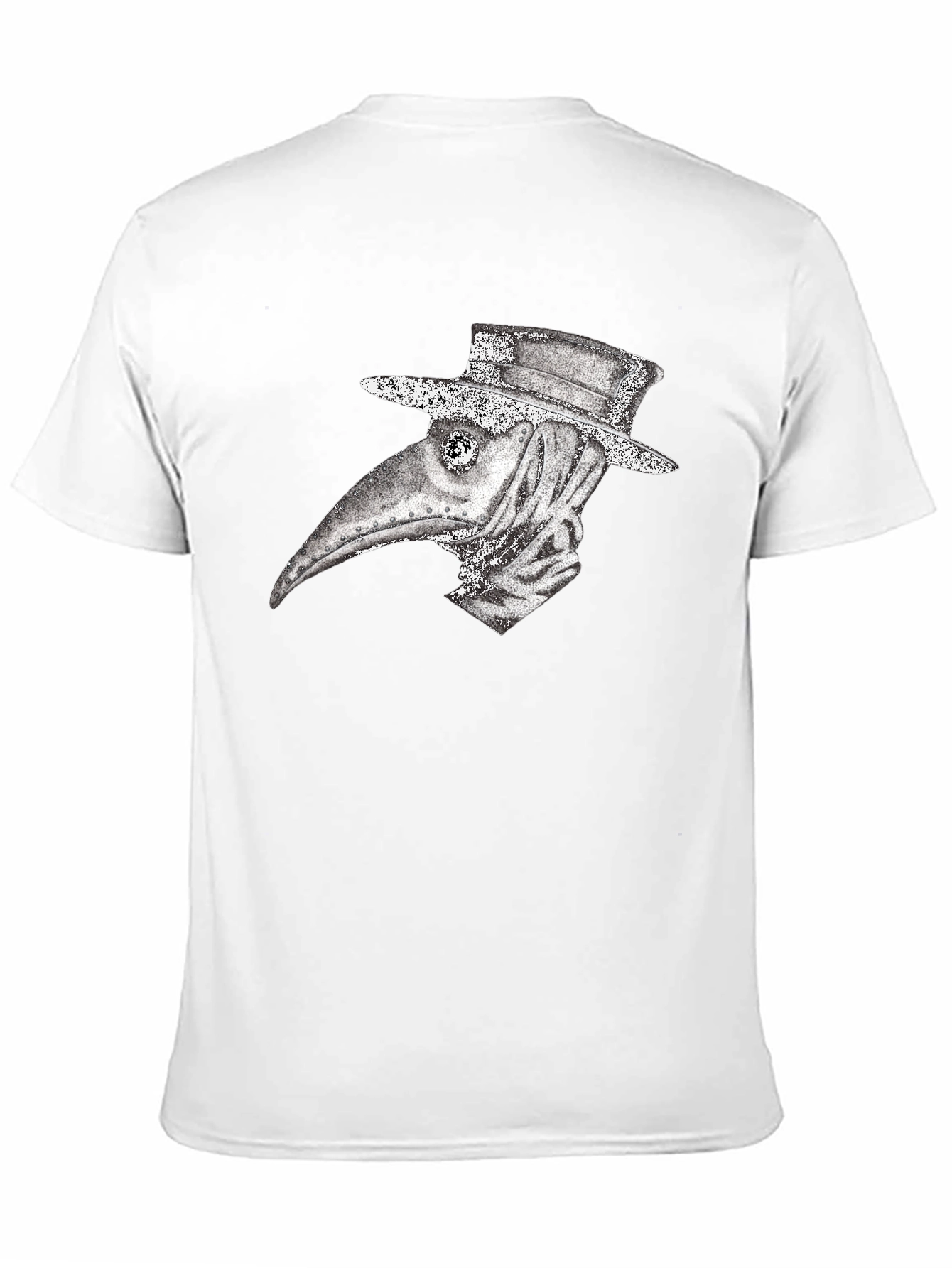 Black Plague Doctor Graphic Tee - Vintage Style view 11