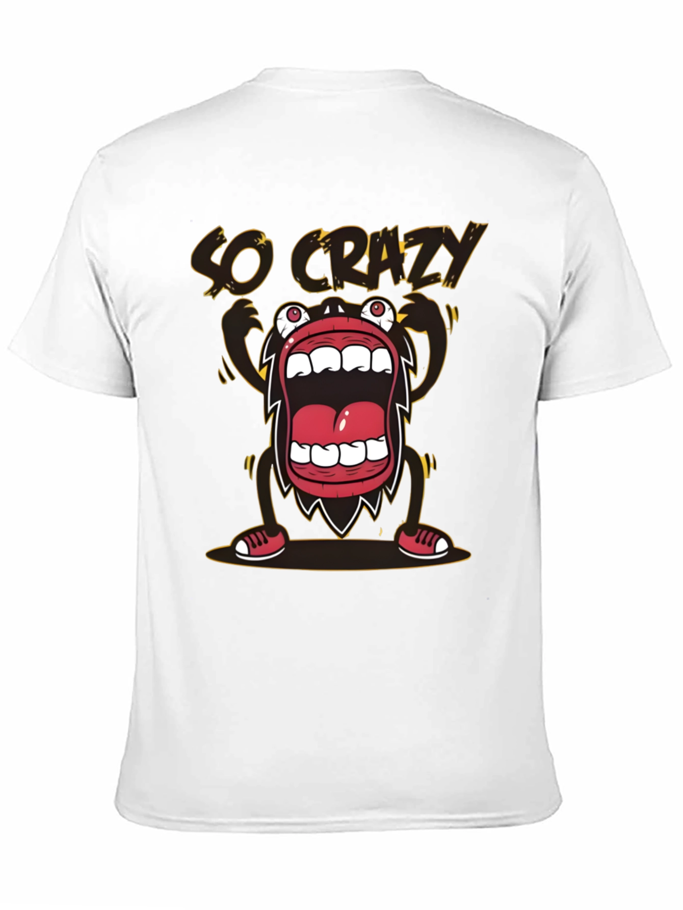 Black So Crazy Graphic T-Shirt - Bold Black Tee view 11
