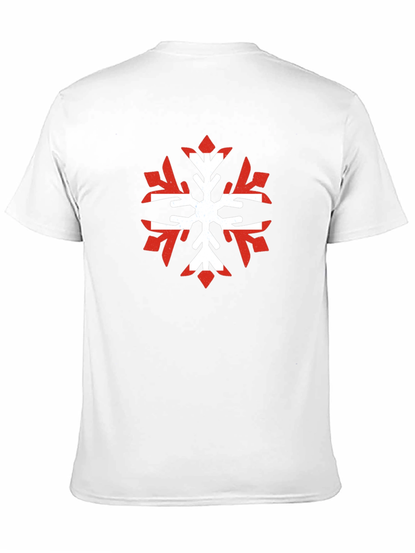 Black Nordic Snowflake Graphic Tee - Cool Winter Shirt view 11