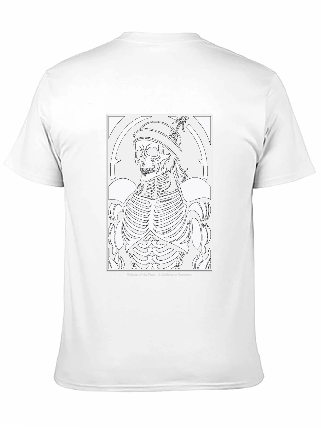 Black Echoes of the Past Skeleton T-Shirt view 11