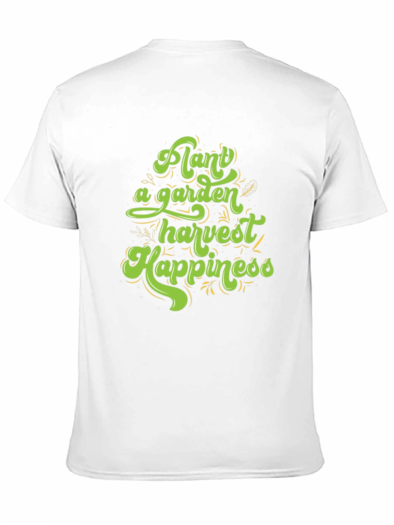 Black Plant a Garden Harvest Happiness Graphic T-Shirt view 11