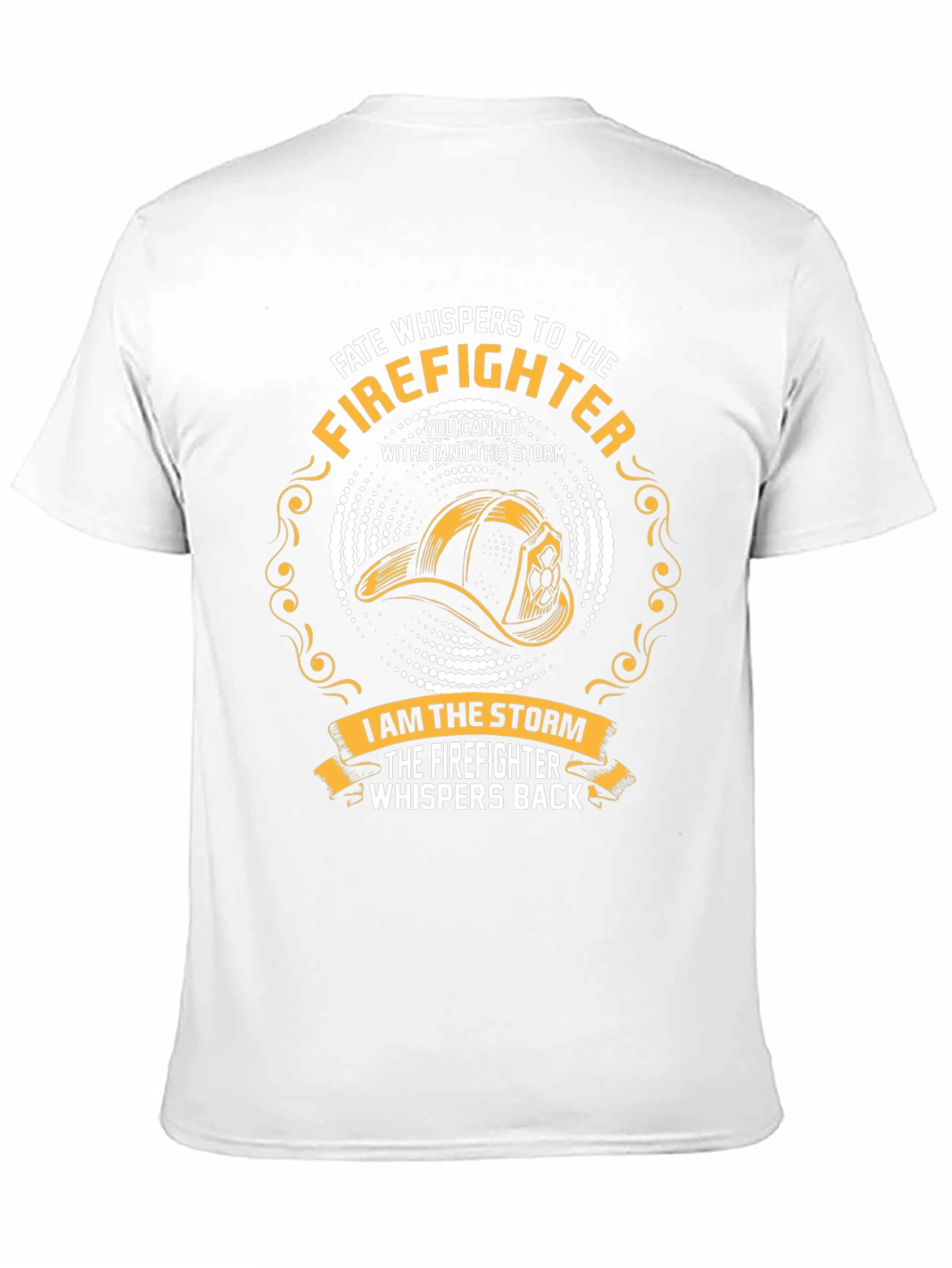 Black Firefighter Storm T-Shirt - Courage and Resilience view 11