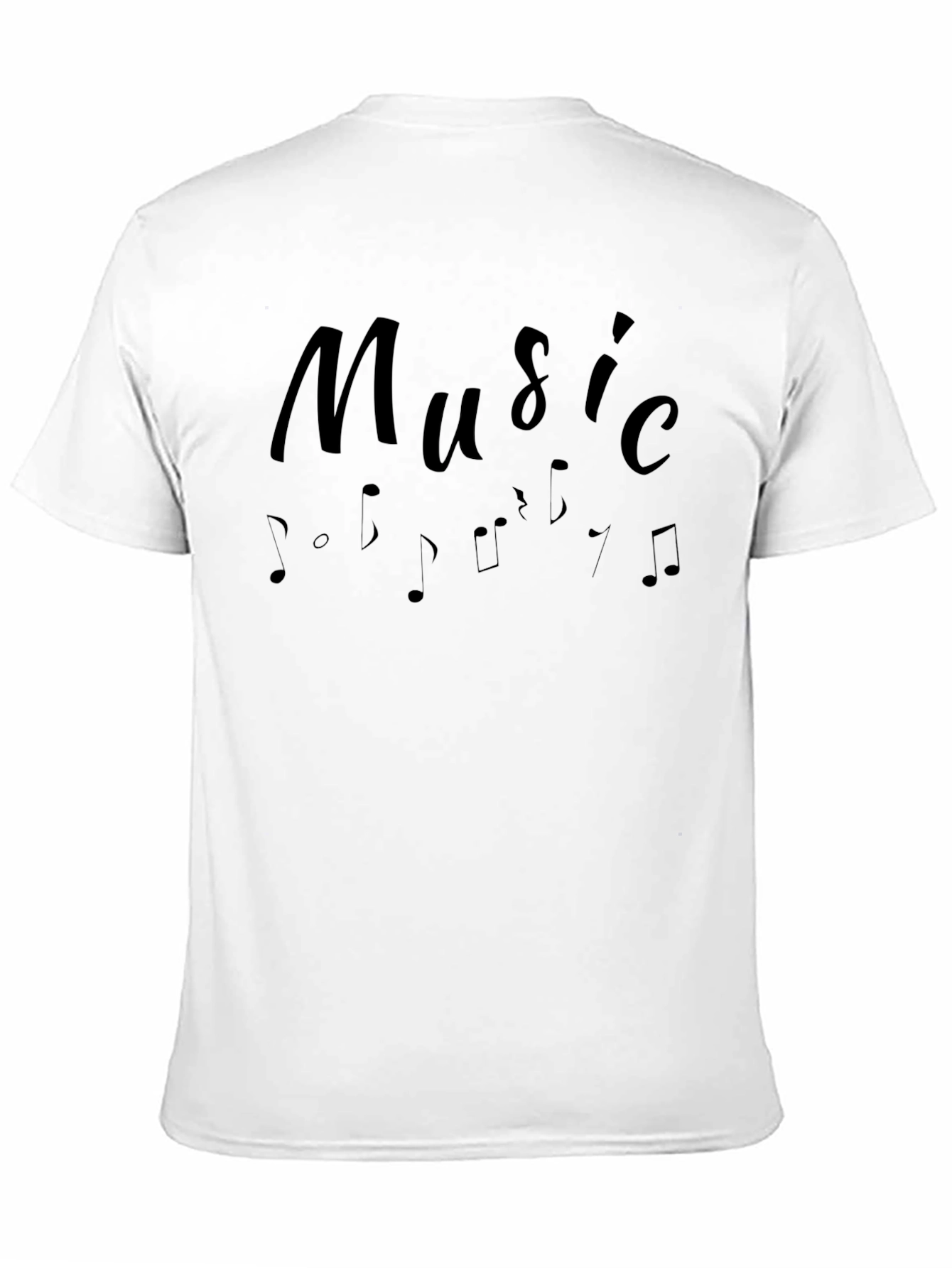Black Black Music Note Graphic Tee view 11