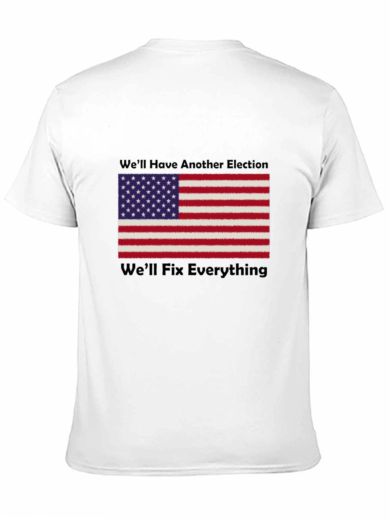 Black Patriotic Election Fix T-Shirt view 11