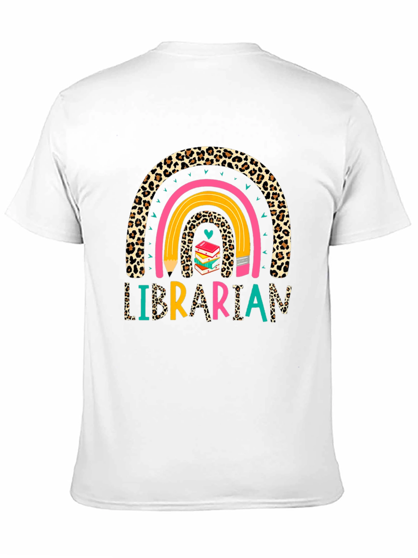 Black Librarian Rainbow T-Shirt view 11