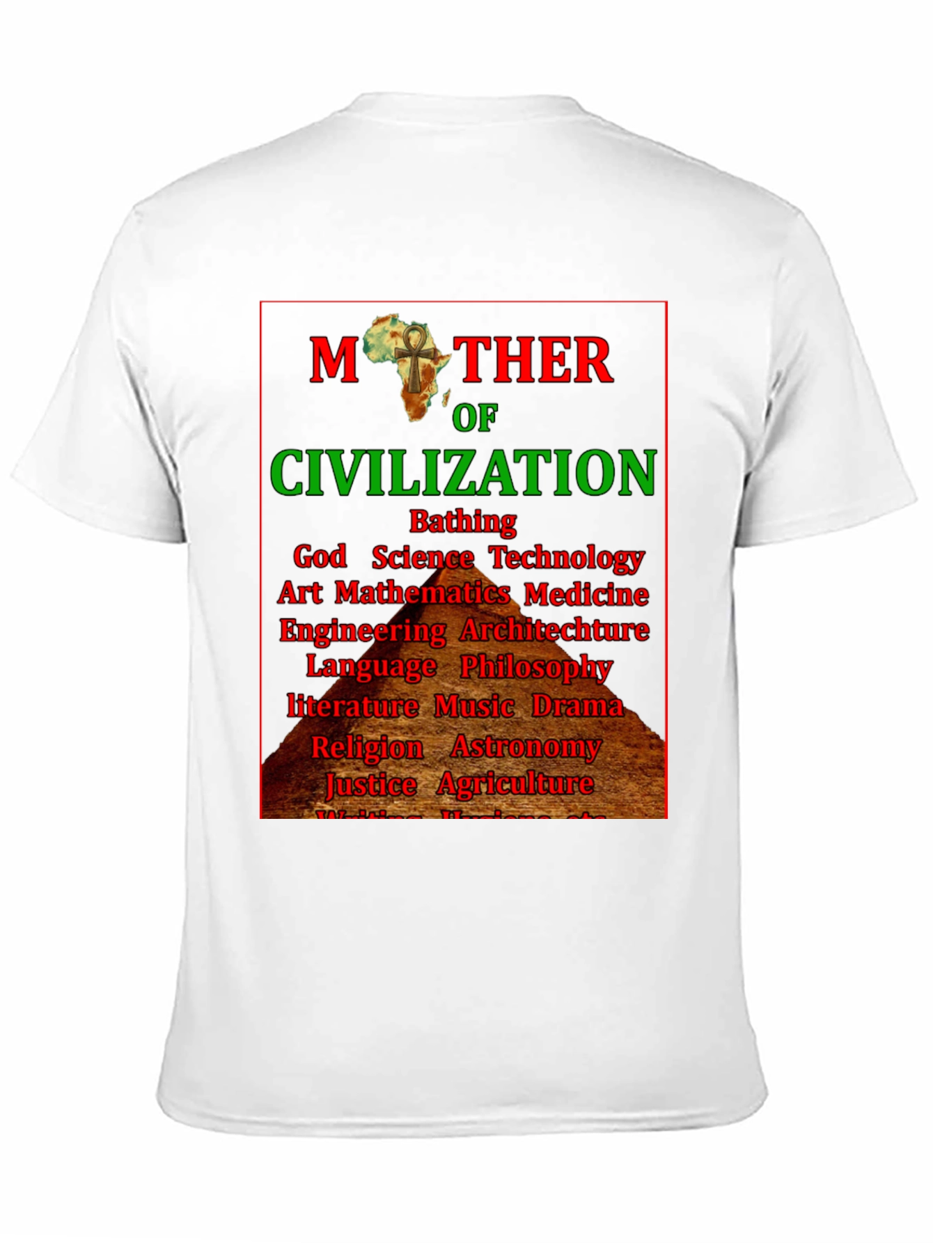 Black Mother of Civilization Graphic T-Shirt view 11