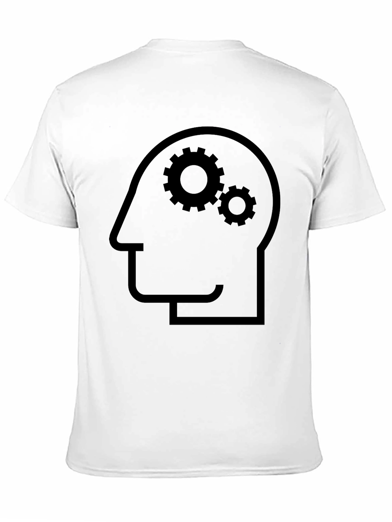 Black Thinking Gears Graphic Tee - Black Cotton view 11