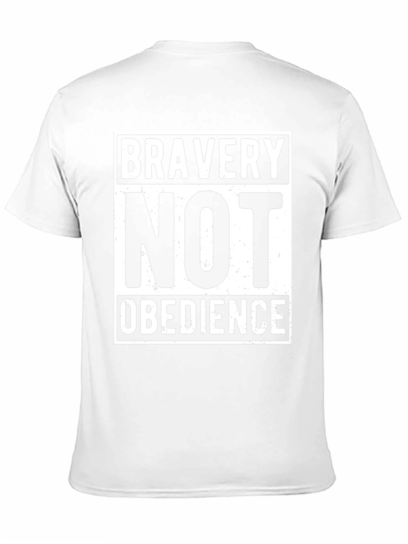 Black Bravery Not Obedience Graphic T-Shirt view 11