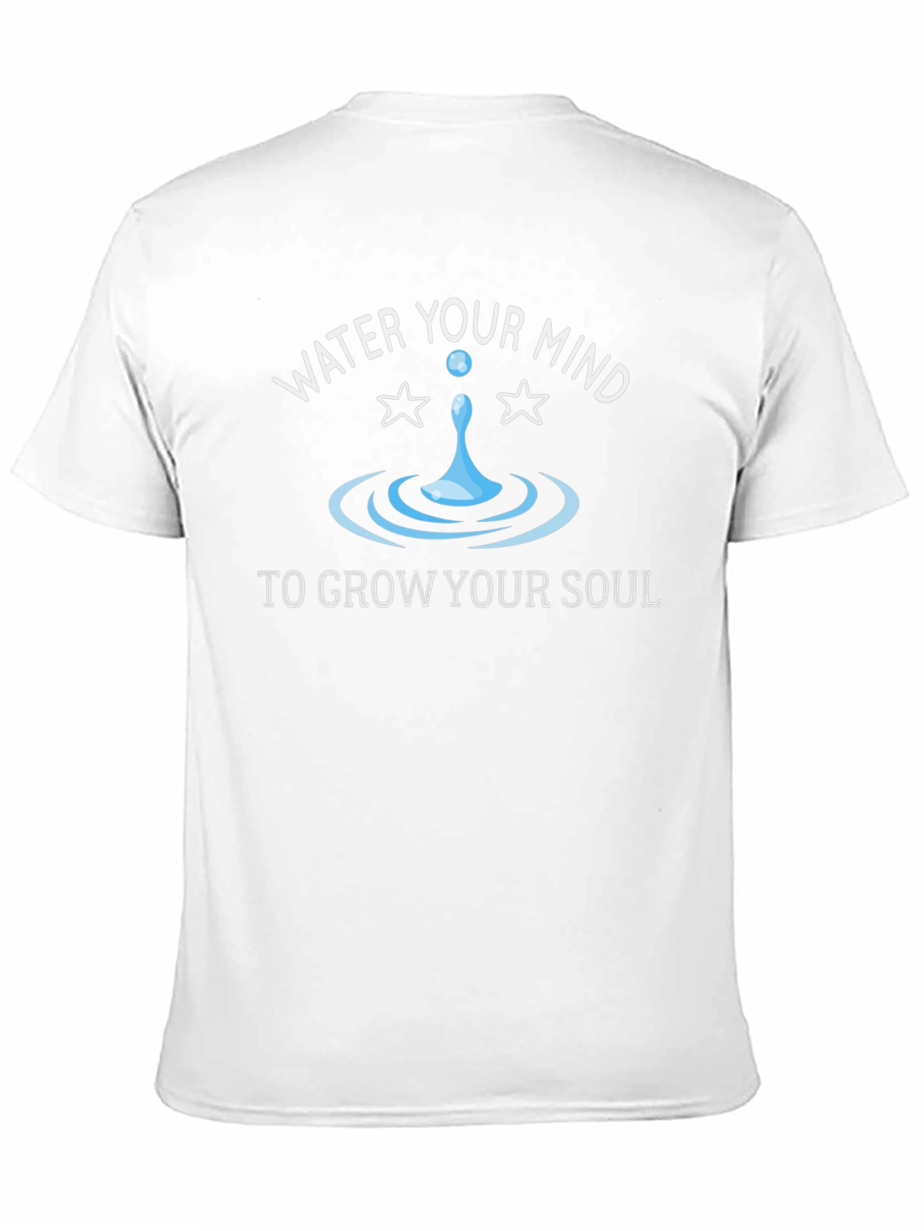 Black Water Your Mind Graphic Tee - Unisex Black T-Shirt view 11