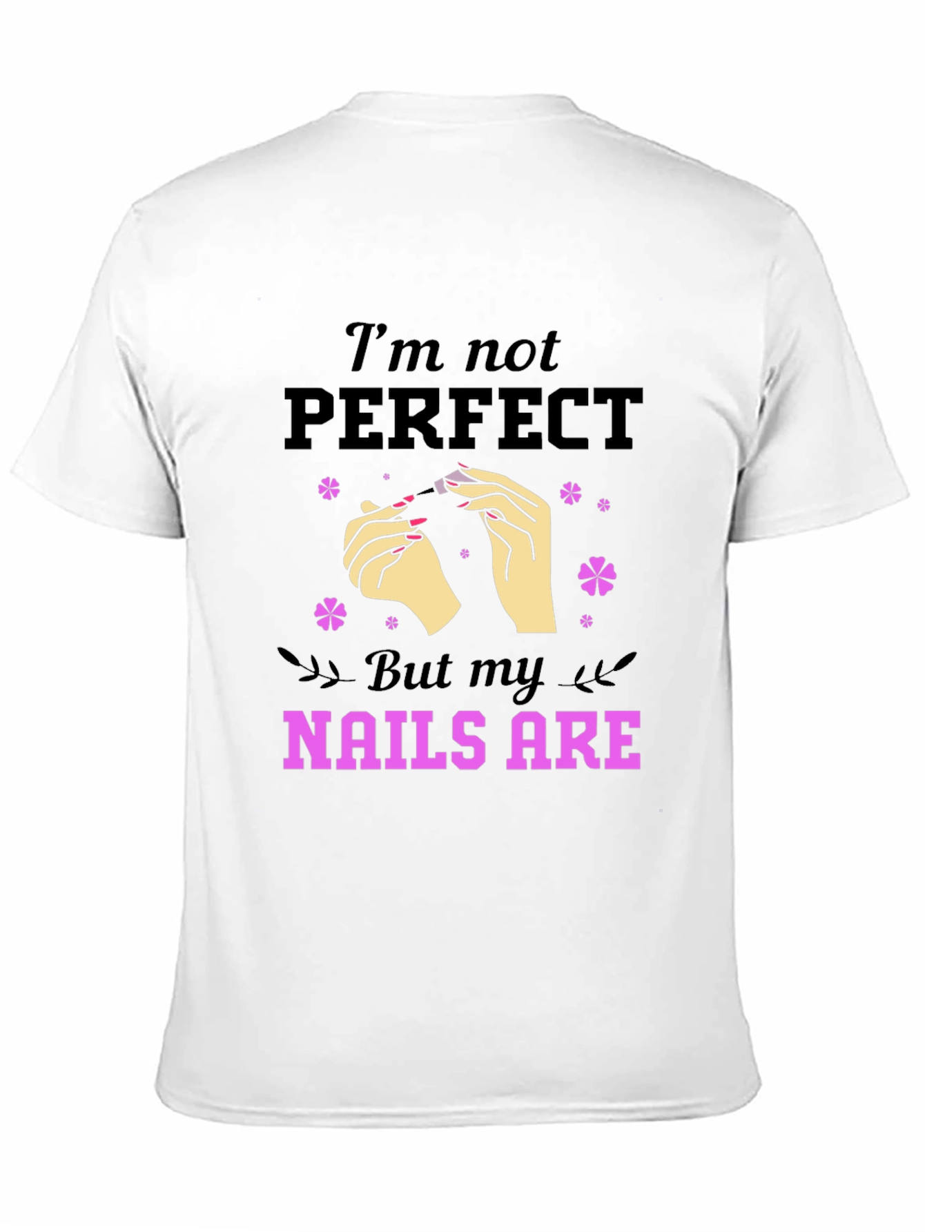 Black Funny Nail Art T-Shirt for Manicurists  view 11