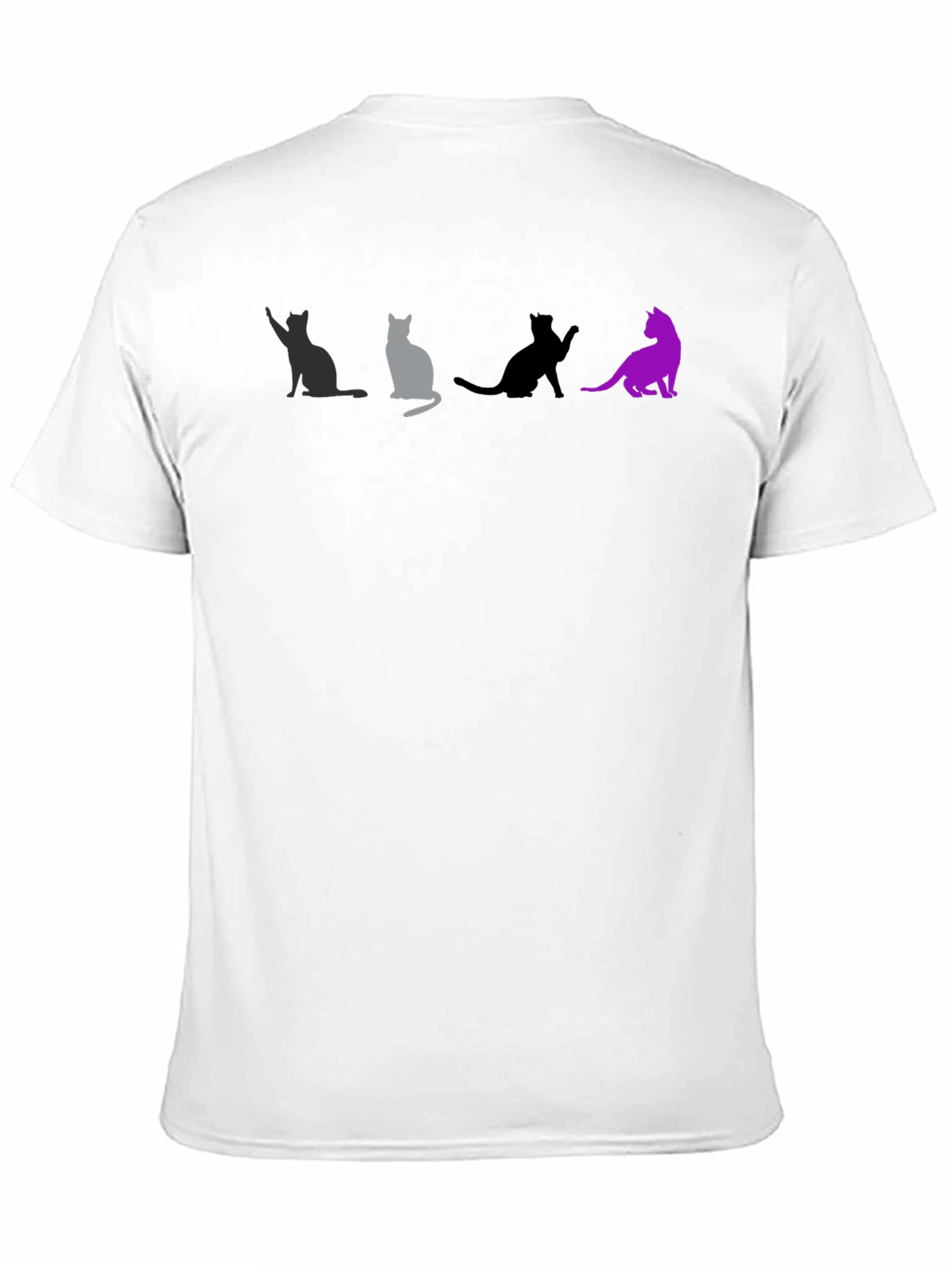 Black Cats Silhouette Graphic Tee - Unique T-Shirt Design view 11