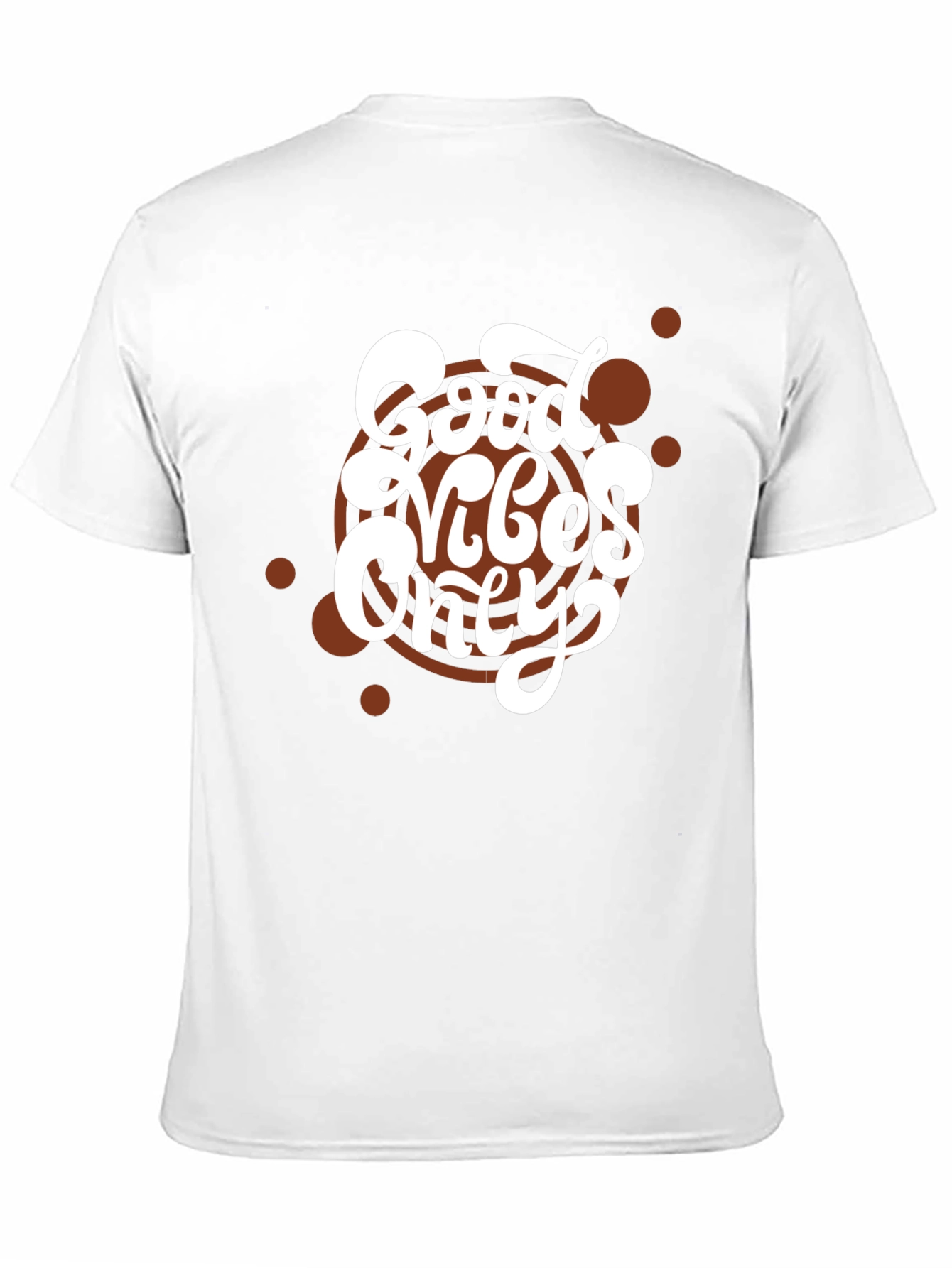 Black Good Vibes Only T-Shirt - Stylish Casual Wear view 11