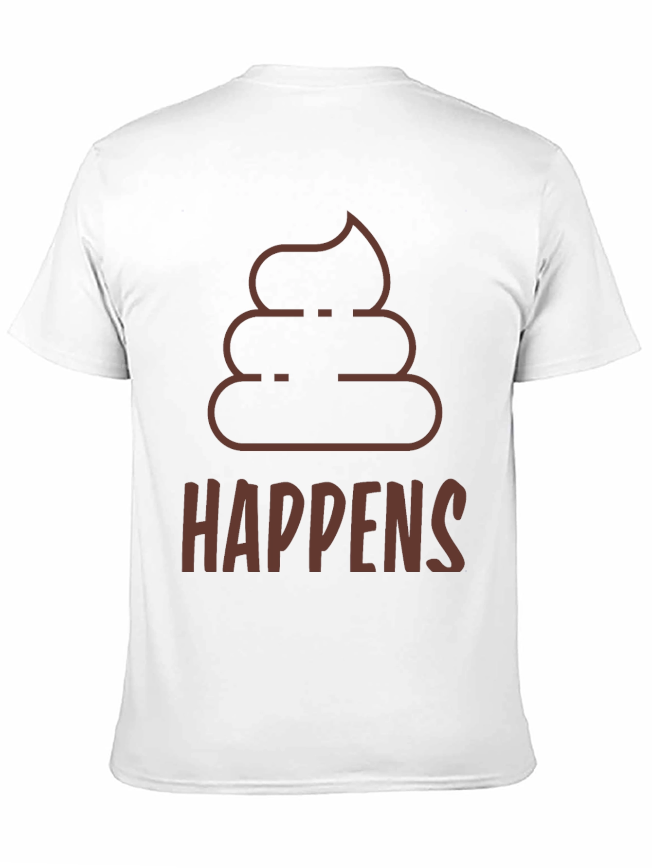 Black Poop Happens T-Shirt - Funny Graphic Tee view 11