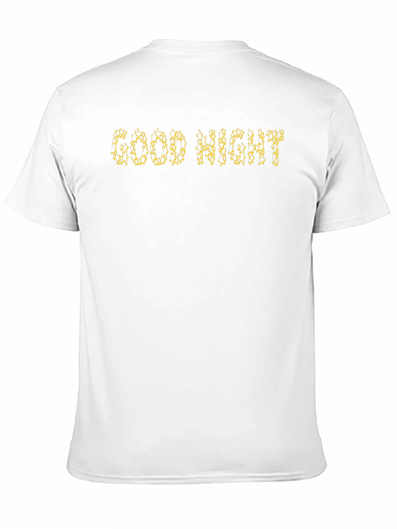 Black Good Night Black Crew Neck T-Shirt view 11