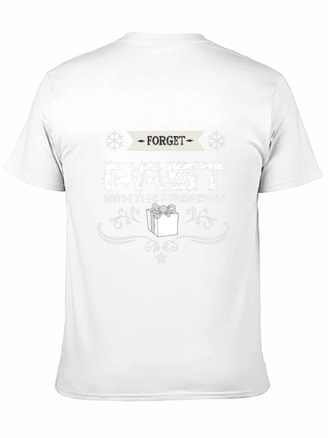 Black Forget Past With Presents Black Holiday T-Shirt view 11