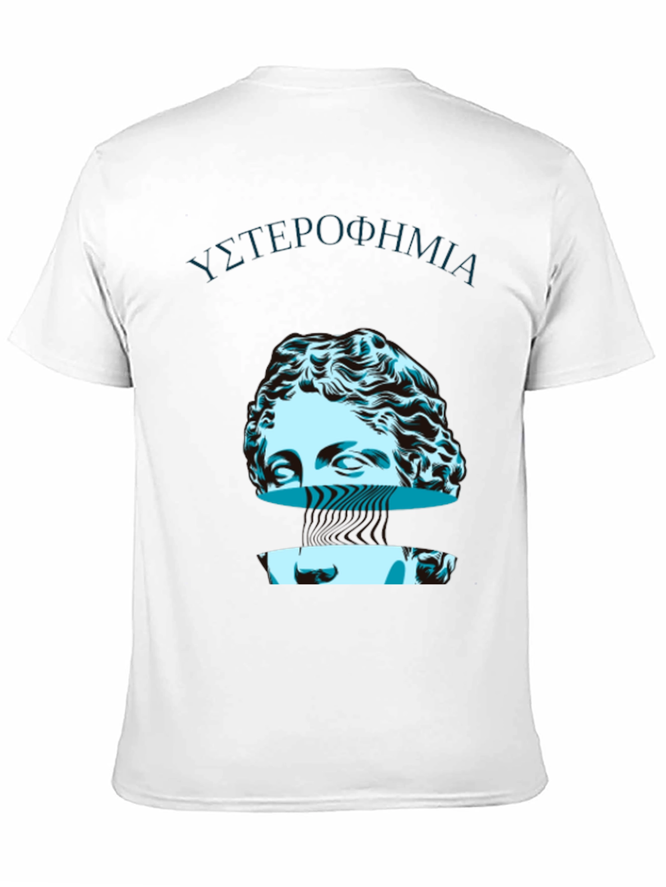 Black Abstract Bust Graphic Tee view 11