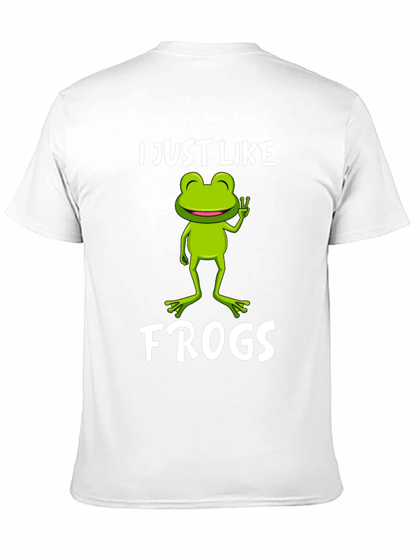 Black Funny Frog Lover T-Shirt - I Just Like Frogs Tee view 11
