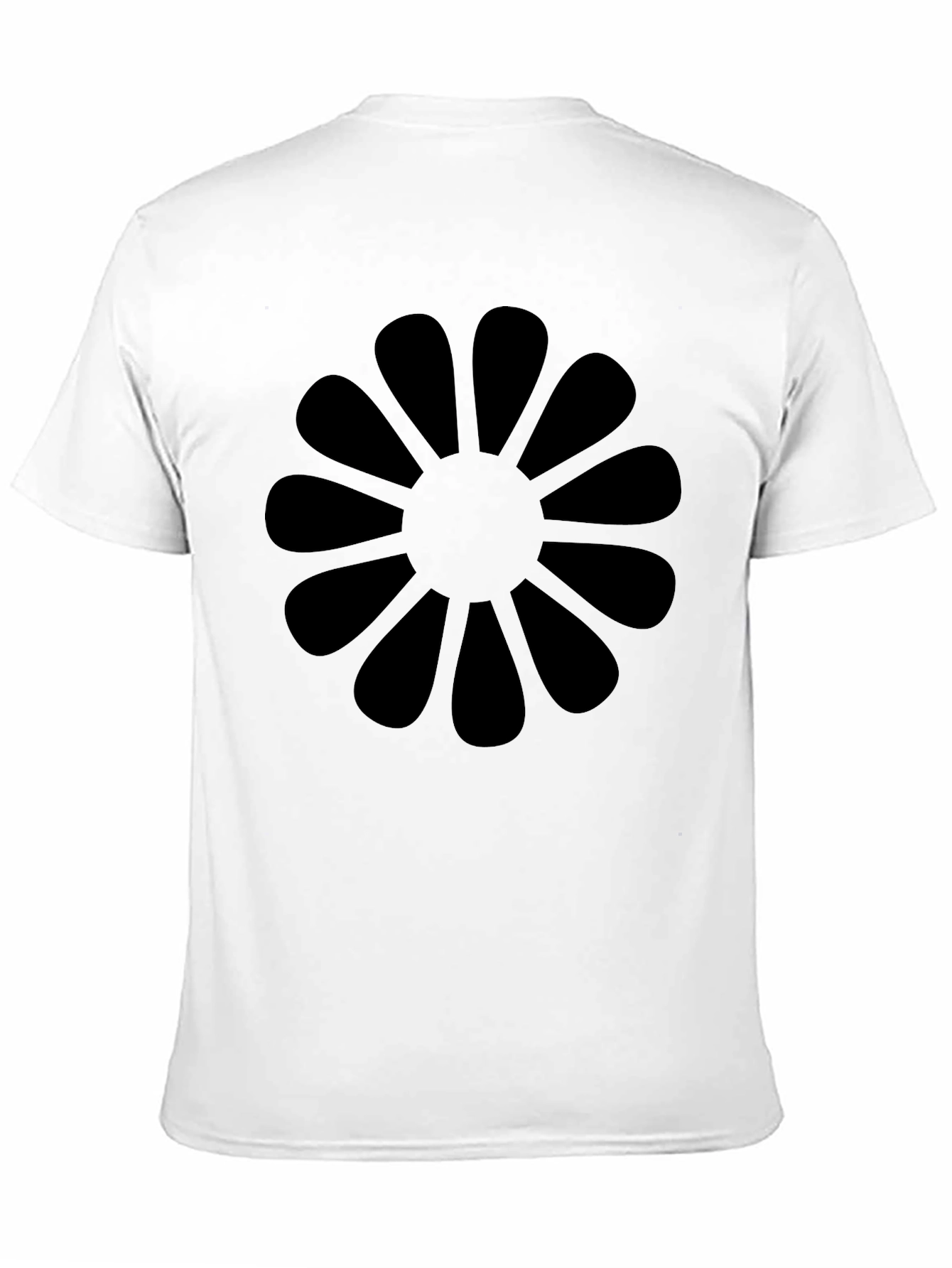 Black Black Flower Graphic Tee view 11