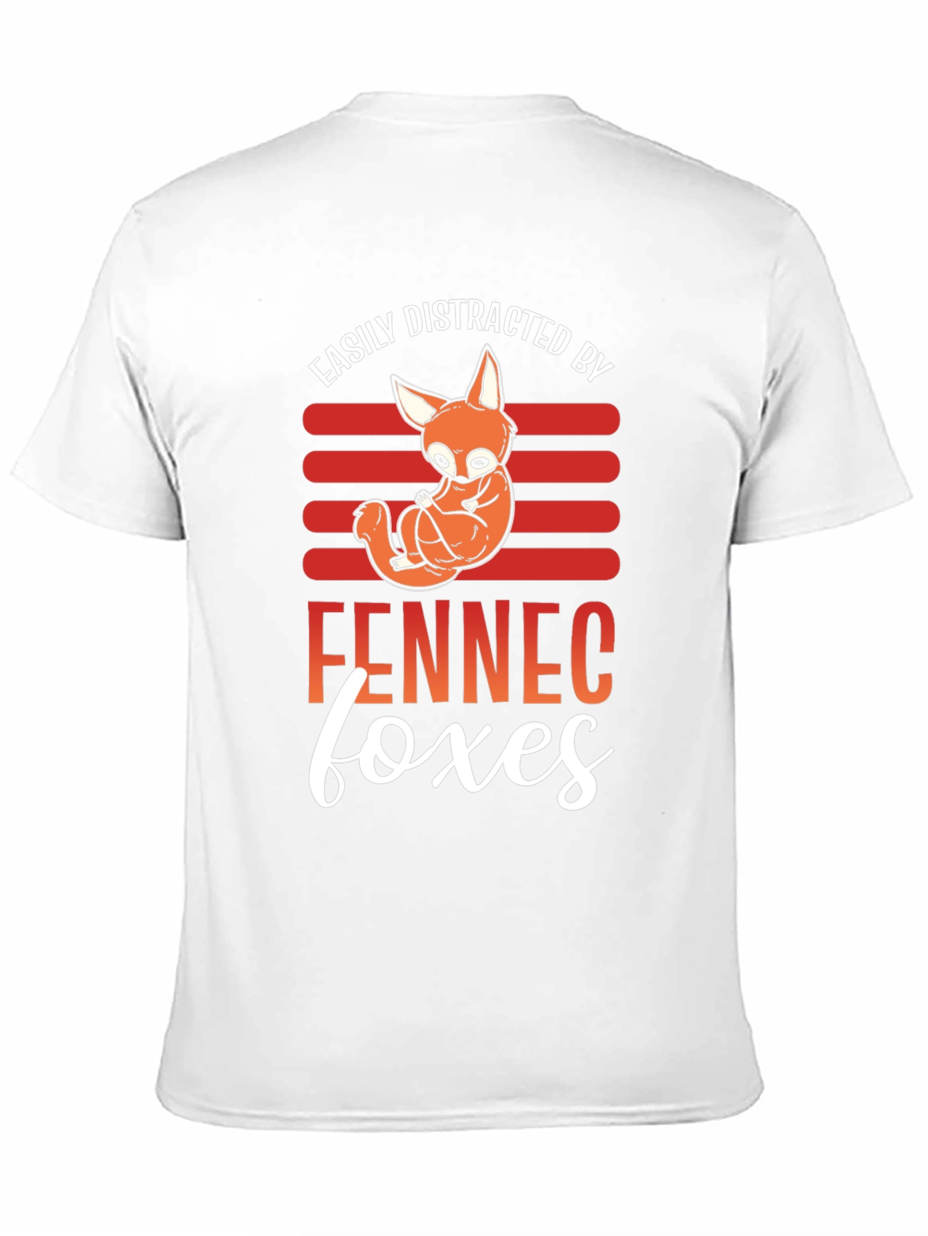 Black Fennec Fox Distraction T-Shirt view 11