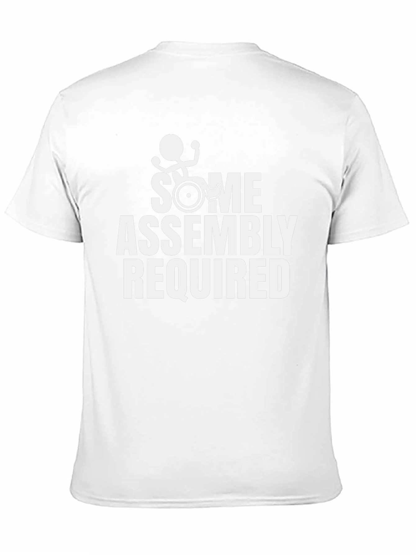 Black Some Assembly Required Funny Graphic T-Shirt view 11
