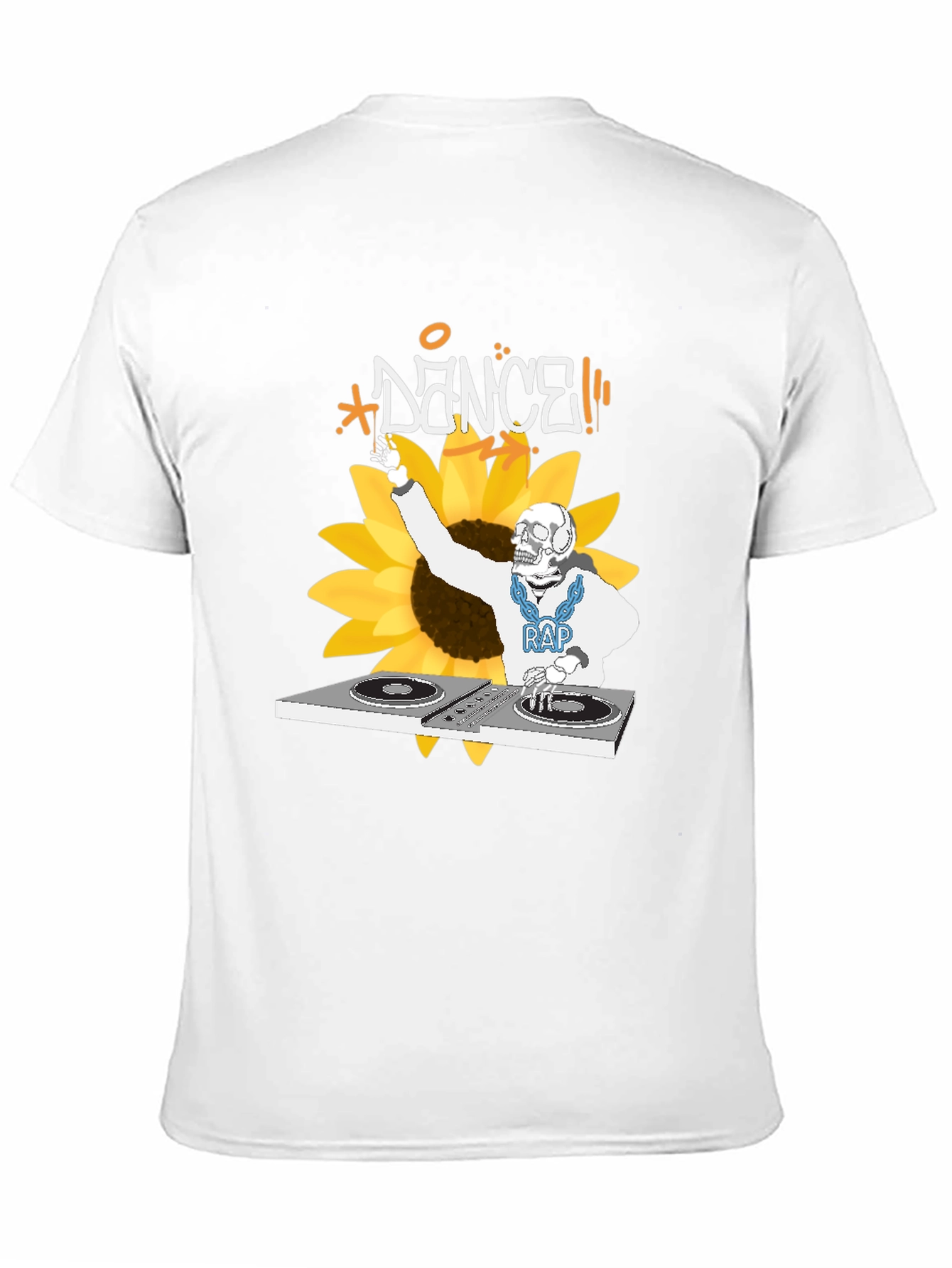 Black DJ Skeleton Dance T-Shirt view 11