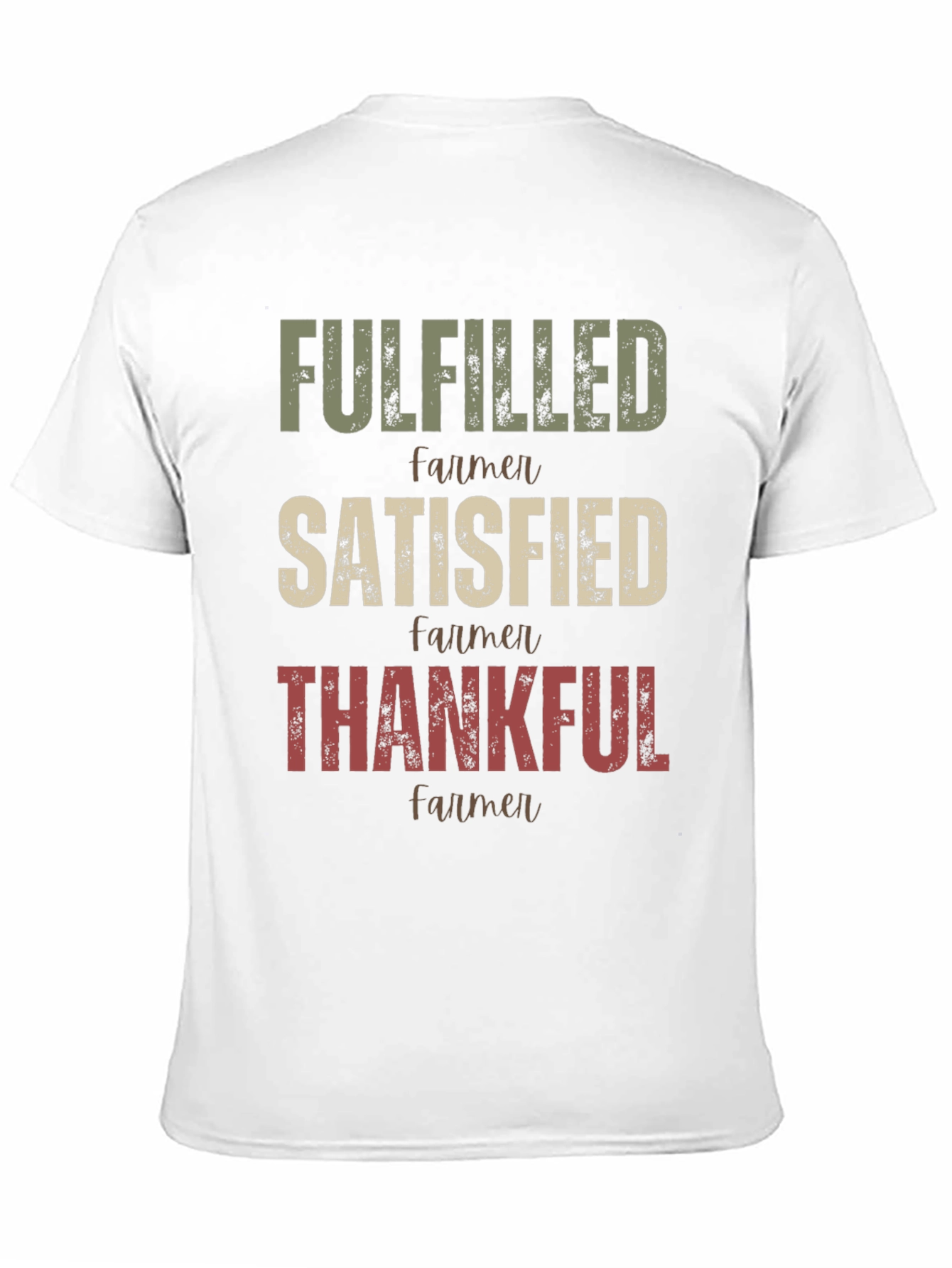 Black Fulfilled Farmer Graphic T-Shirt view 11