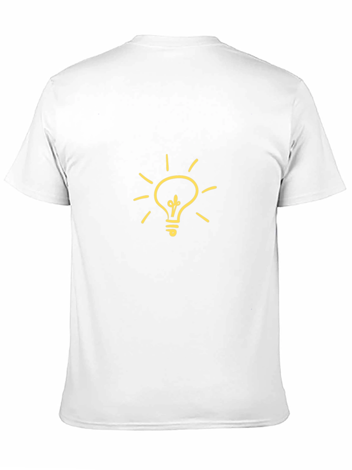 Black Idea Bulb Graphic Tee - Black Cotton T-Shirt view 11