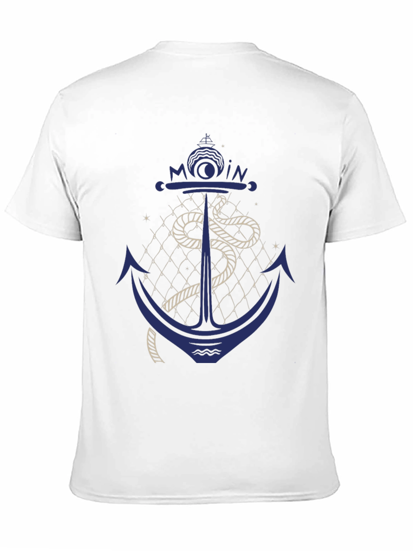 Black Nautical Anchor Graphic Print Tee - Black view 11