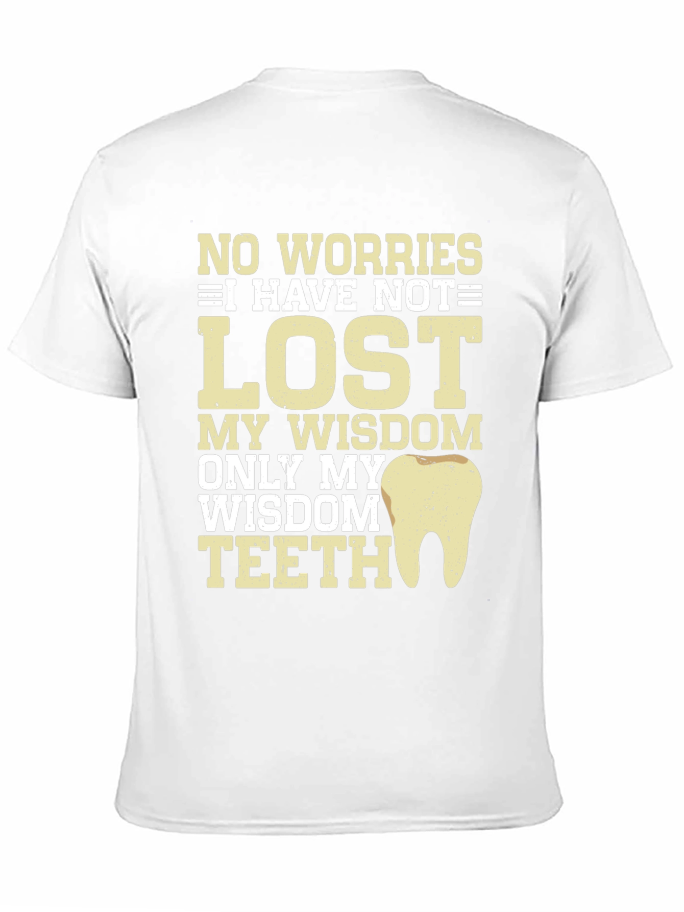 Black Wisdom Teeth Humor Graphic T-Shirt view 11