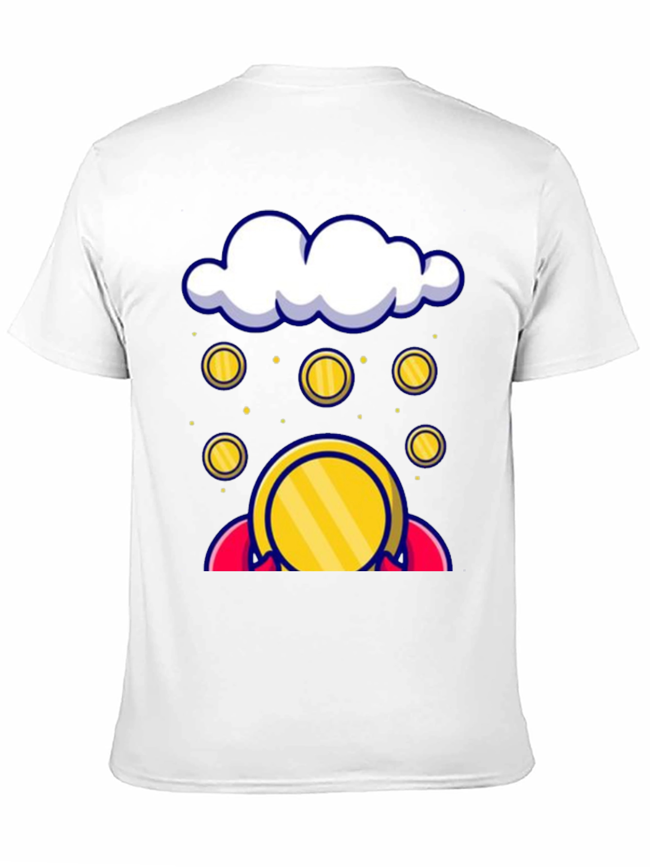Black Cloud Coin Graphic Tee - Black view 11