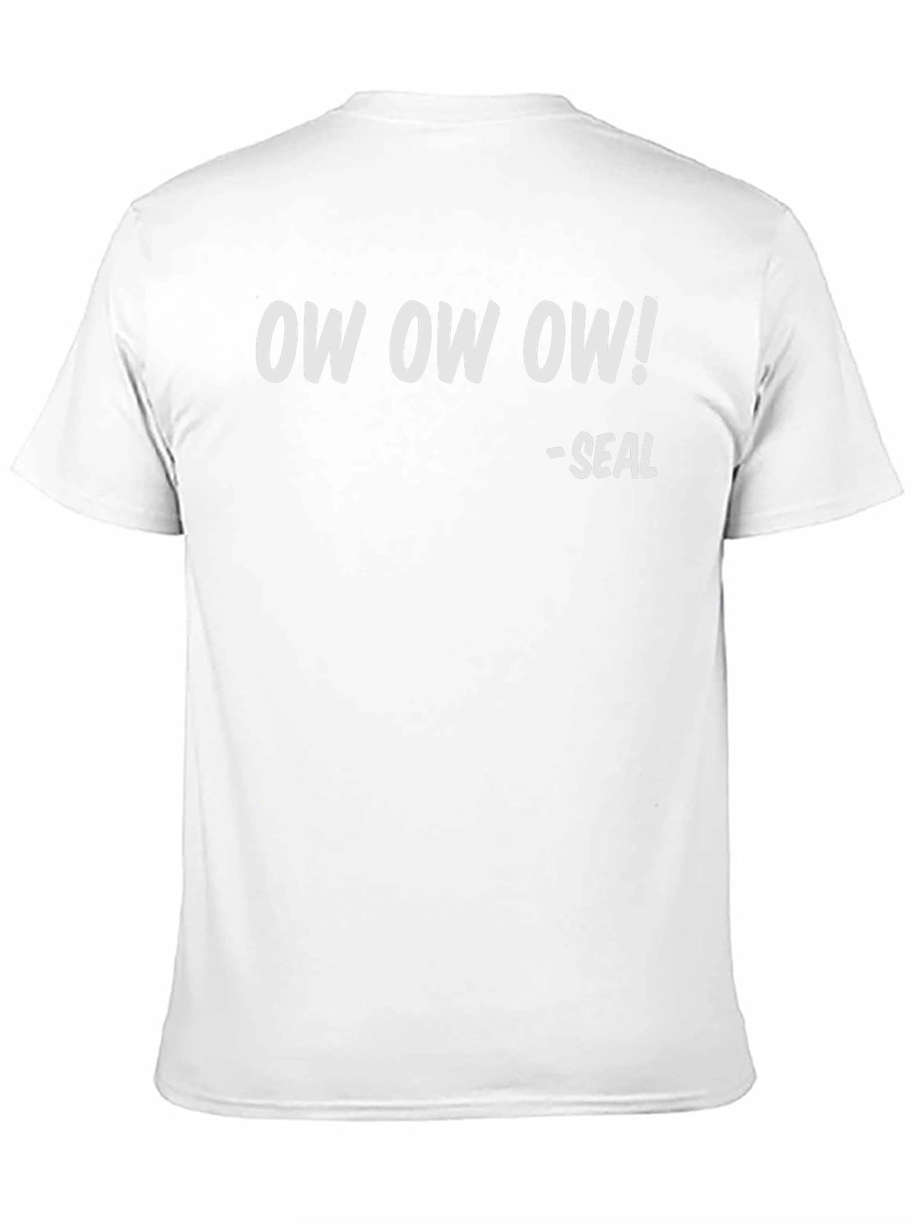 Black Ow Ow Ow! - Seal T-Shirt, Funny Tee view 11