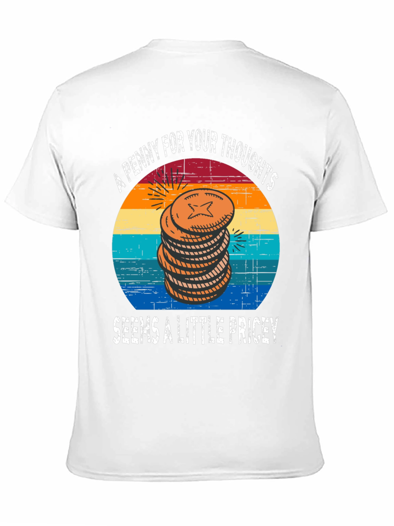 Black Penny for Your Thoughts Graphic Tee view 11