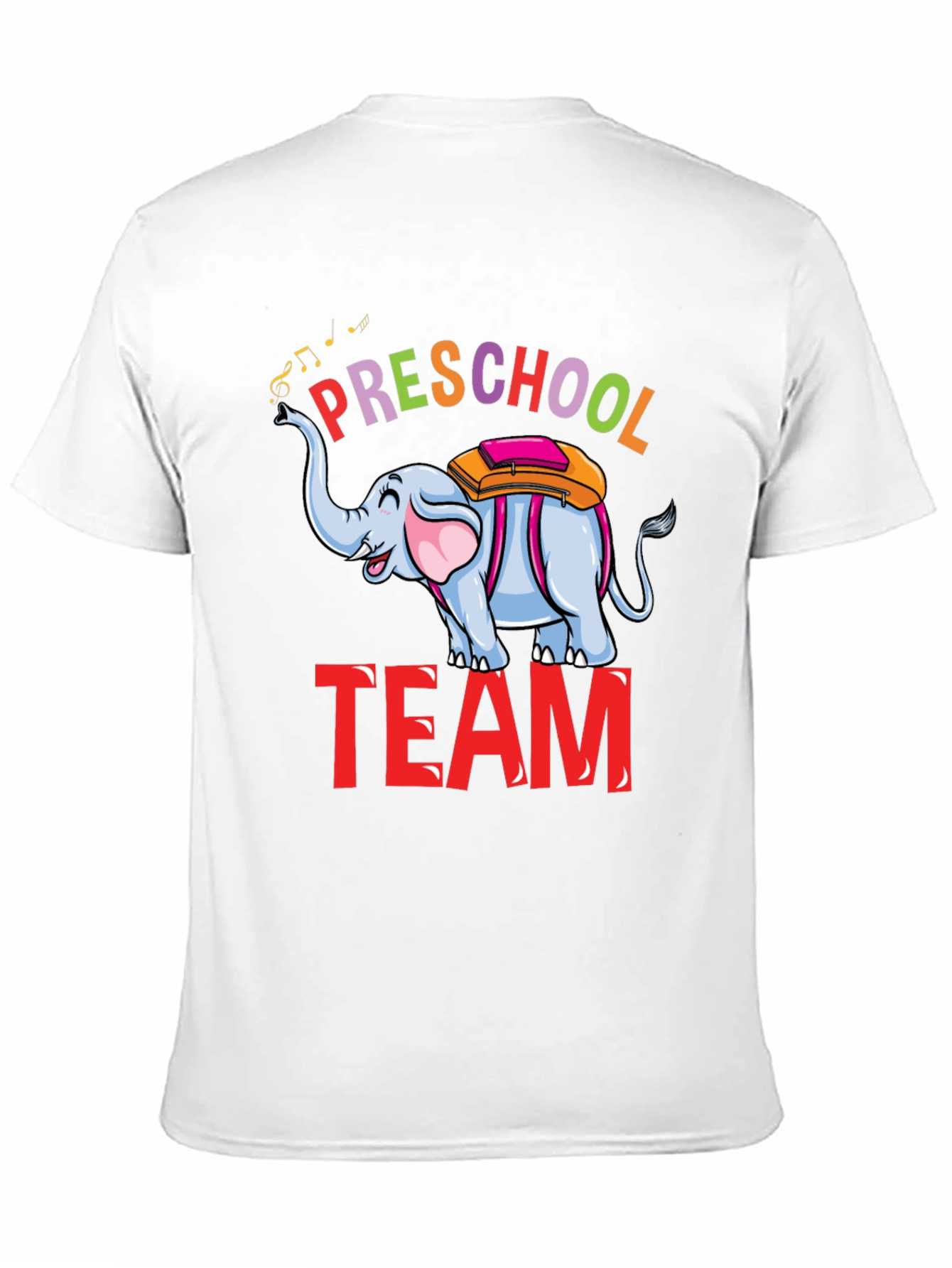 Black Preschool Team Elephant T-Shirt view 11